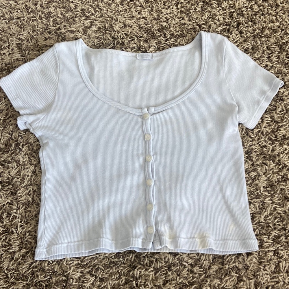 Brandy Melville Blue Zelly Top